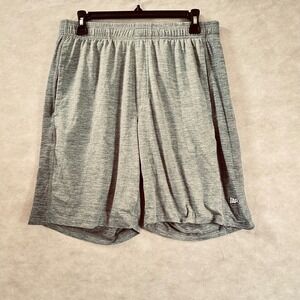Tapout Men's Medium‎ Gray Athletic Training Shorts Workout Gym Activewear